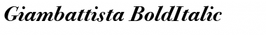 Download Giambattista BoldItalic Font Title Preview