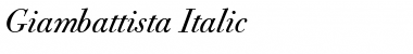 Download Giambattista Italic Font Title Preview