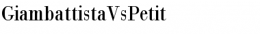 Download GiambattistaVsPetit Regular Font Title Preview