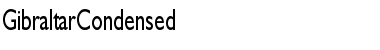 Download GibraltarCondensed Regular Font Title Preview