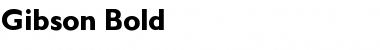 Download Gibson Bold Font Title Preview
