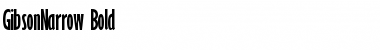 Download GibsonNarrow Bold Font Title Preview