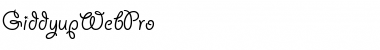 Download Giddyup Web Pro Regular Font Title Preview