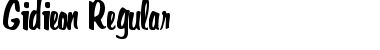 Download Gidieon Regular Font Title Preview