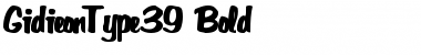 Download GidieonType39 Bold Font Title Preview