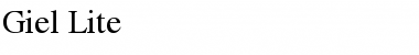 Download Giel Lite Regular Lite Font Title Preview