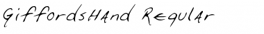 Download GiffordsHand Regular Font Title Preview