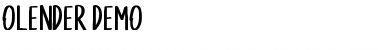 Download Olenber Regular Font Title Preview