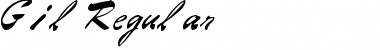 Download Gil Regular Font Title Preview