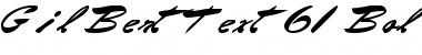 Download GilBertText61 Bold Font Title Preview