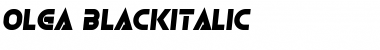 Download Olga Black Italic Font Title Preview