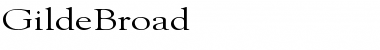 Download GildeBroad Regular Font Title Preview