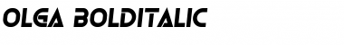 Download Olga Bold Italic Font Title Preview