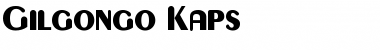 Download Gilgongo Kaps Regular Font Title Preview