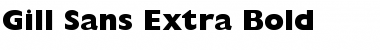 Download Gill Sans Extra Bold Regular Font Title Preview