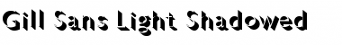 Download Gill Sans LightShadowed Regular Font