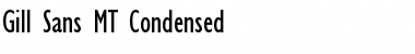 Download Gill Sans MT Condensed Regular Font Title Preview
