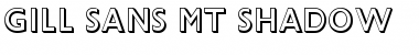 Download Gill Sans MT Shadow Regular Font Title Preview