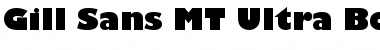 Download Gill Sans MT Ultra Bold Regular Font Title Preview