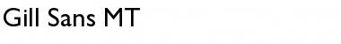 Download Gill Sans MT Regular Font Title Preview