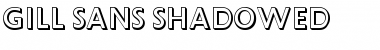 Download Gill Sans Shadowed Shadowed Font Title Preview