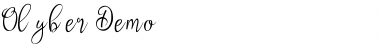 Download Olyber Demo Font Title Preview