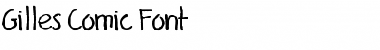 Download Gilles' Comic Font Regular Font Title Preview