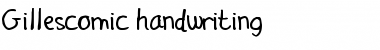 Download Gilles'comic handwriting Regular Font Title Preview