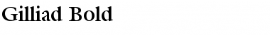 Download Gilliad Bold Font Title Preview
