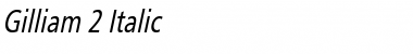 Download Gilliam 2 Italic Font Title Preview