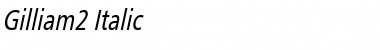 Download Gilliam2 Italic Font Title Preview