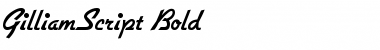 Download GilliamScript Bold Font Title Preview