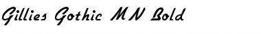 Download Gillies Gothic MN Bold Font Title Preview