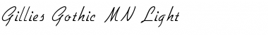 Download Gillies Gothic MN Light Font Title Preview