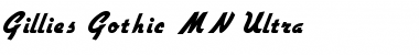 Download Gillies Gothic MN Ultra Font Title Preview