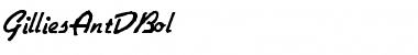 Download GilliesAntDBol Regular Font Title Preview