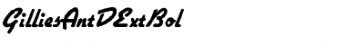 Download GilliesAntDExtBol Regular Font Title Preview