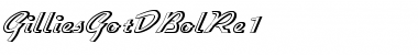 Download GilliesGotDBolRe1 Regular Font Title Preview