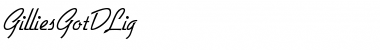 Download GilliesGotDLig Regular Font Title Preview