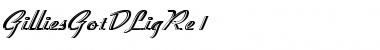 Download GilliesGotDLigRe1 Regular Font Title Preview