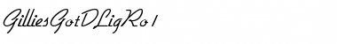 Download GilliesGotDLigRo1 Regular Font Title Preview