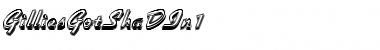 Download GilliesGotShaDIn1 Regular Font Title Preview