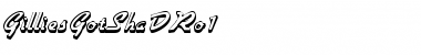 Download GilliesGotShaDRo1 Regular Font Title Preview