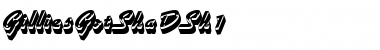 Download GilliesGotShaDSh1 Regular Font Title Preview
