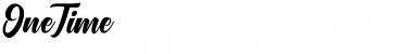 Download Onetime Script Regular Font Title Preview
