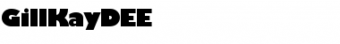 Download GillKayDEE Regular Font Title Preview