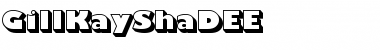 Download GillKayShaDEE Regular Font Title Preview