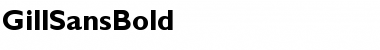 Download GillSansBold Regular Font Title Preview