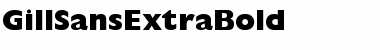 Download GillSansExtraBold Regular Font Title Preview