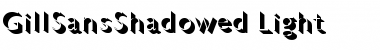 Download GillSansShadowed-Light Light Font Title Preview